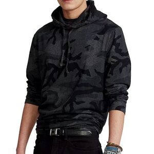 Polo Ralph Lauren Men’s Camo T-Shirt w/ Hoodie | Light Hoodie | Size M